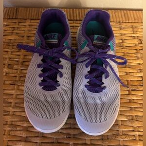 Nike Women's Purple and White Athletic Shoes